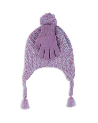 Girls' Multi Color Hat & Gloves Set - Big Kid