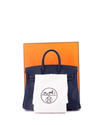 Birkin 25 Handbag Blue Swift with Palladium Hardware