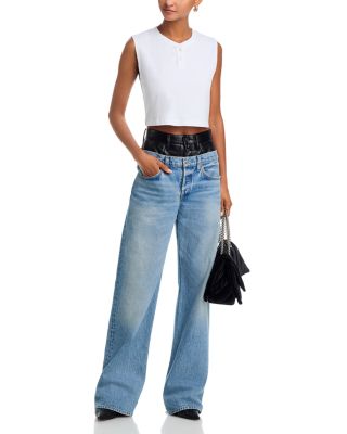 Elson High Rise Wide Leg Jeans in Detox/Outbreak