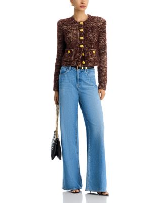 Una Crewneck Cardigan Sweater