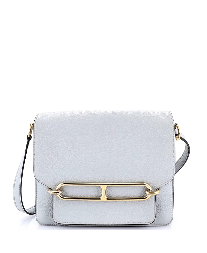 Pre-owned Pre-owned Hermes Hermes 23 Roulis Bag Clemence In Blue