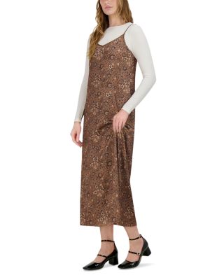 A Line Satin Slip Dress