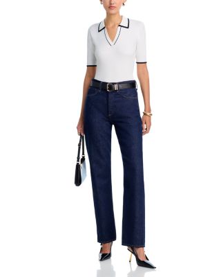 Elbow Sleeve Polo Top - Exclusive