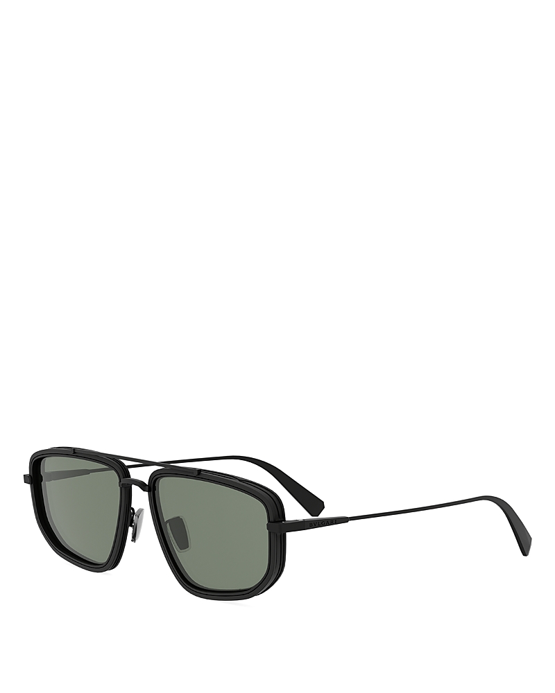 Bvlgari B. Zero1 Rectangular Sunglasses, 57mm In Animal Print
