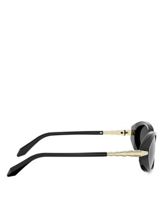 Serpenti Viper Oval Sunglasses, 51mm
