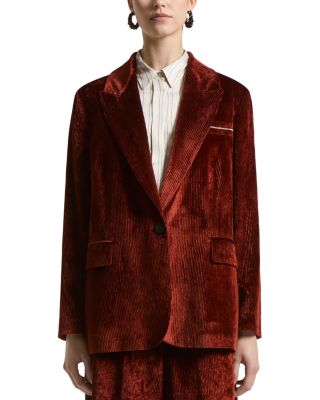 Velour Blazer