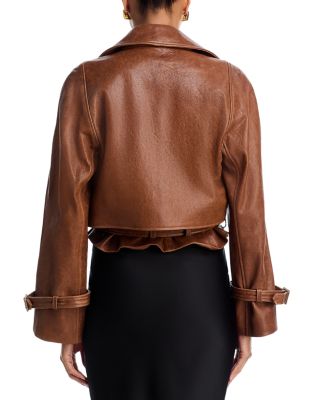 Hatti Leather Crop Jacket