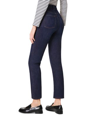 Redefine High Rise Slim Straight Jeans in Dark Indigo