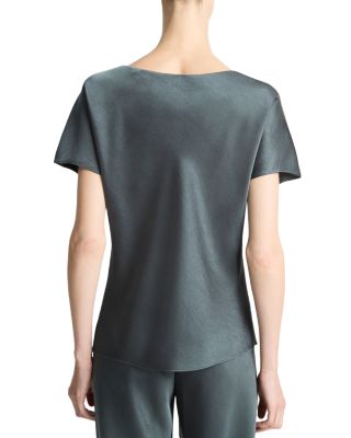 Essential Cap Sleeved V Neck Blouse