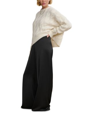 Serena Cable Knit Crewneck Sweater