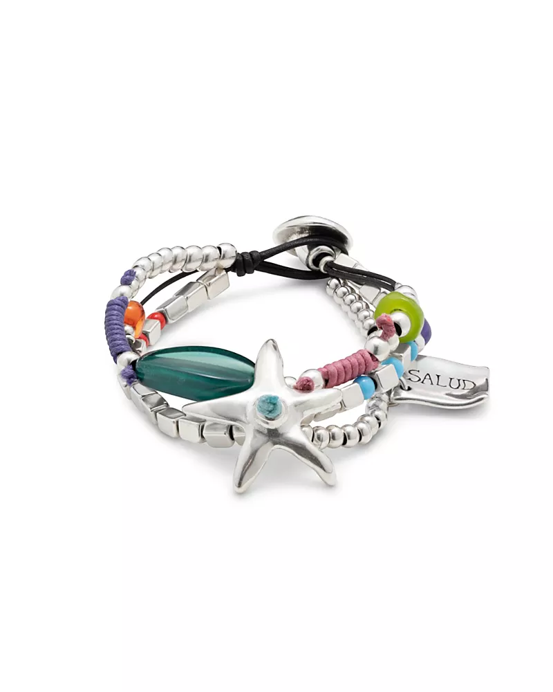 UNOde50 Silver-Plated Beaded Bracelet With Beads and a Star