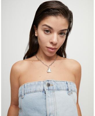 Medium Heart Link Necklace