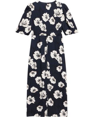 Women's Garden-Print Midi Dress