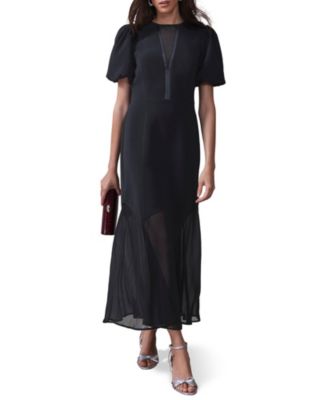 Women's Puff Sleeve Maxi Dress
