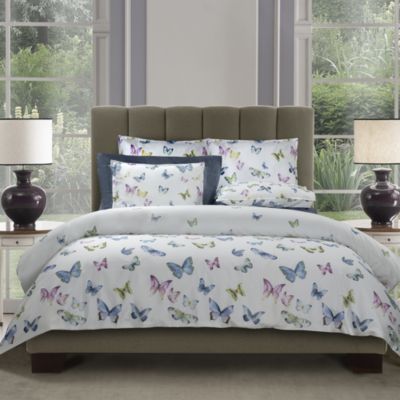 DEA Luxury Linens - Farfalle Butterfly Sateen Bedding Collection