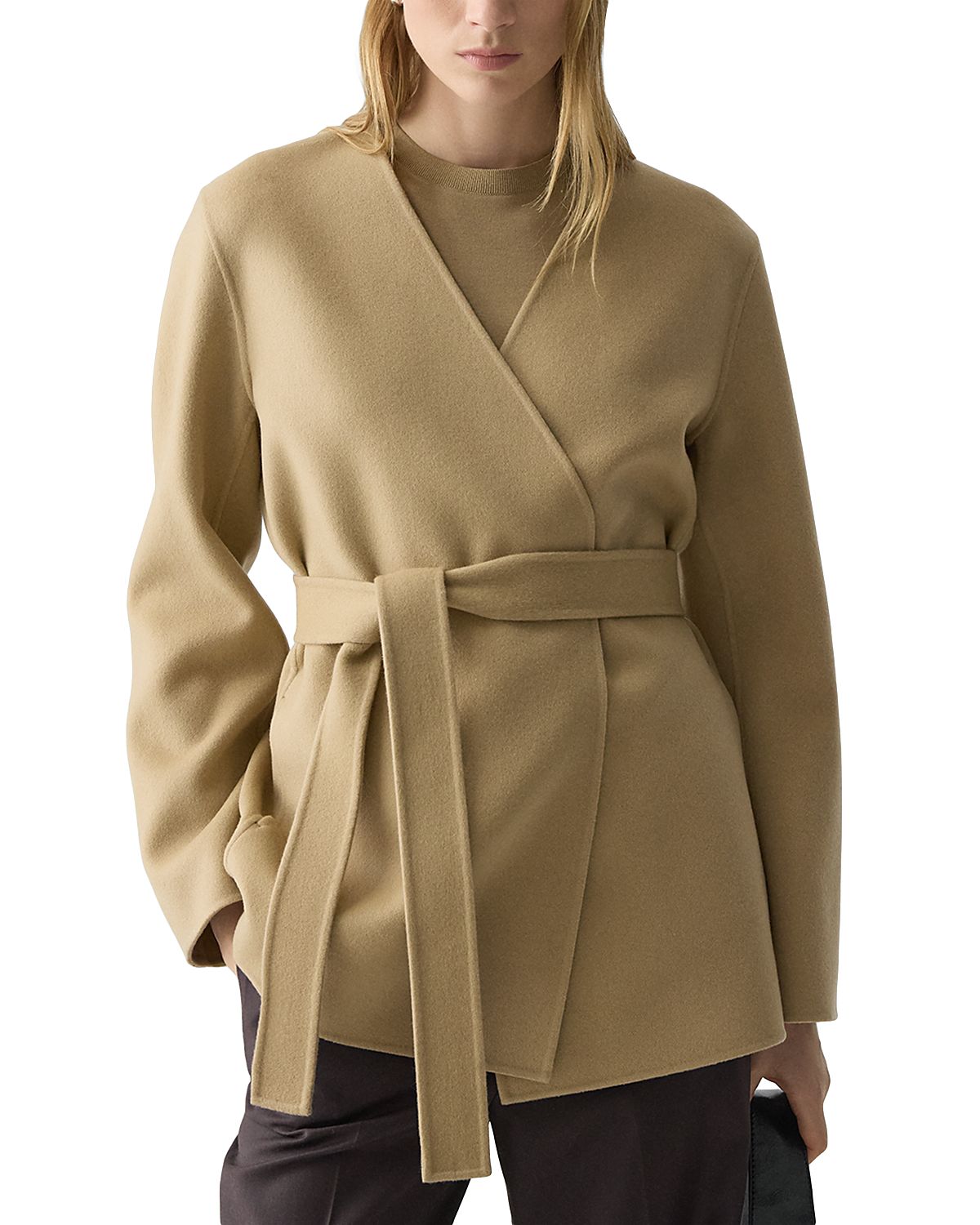 Theory Wool & Cashmere Wrap Jacket