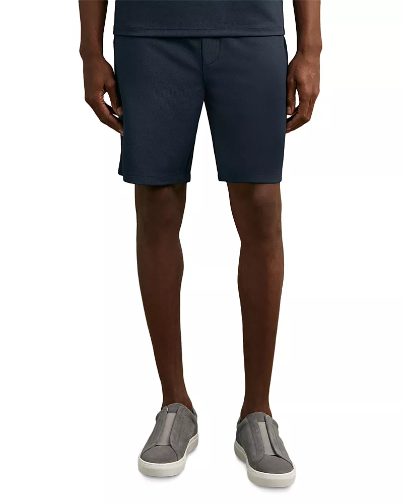 Reiss Angus Textured Drawstring Shorts