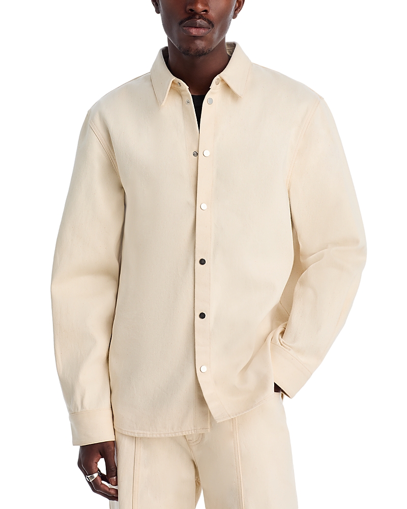 Helmut Lang Relaxed Fit Denim Shirt Jacket In Neutral