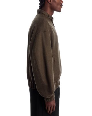 Belt Collar Bomber Jacket