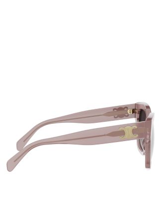 Triomphe Geometric Sunglasses, 55mm