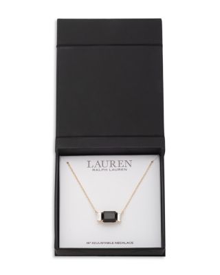 Stone Pendant Necklace, 16"-19" 