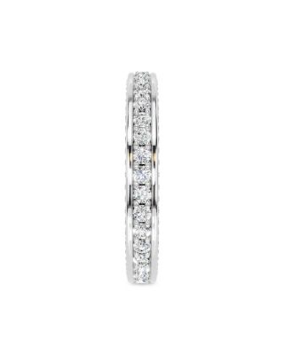 Diamond Three Side Eternity Band in 14K White Gold, 1.0 tcw