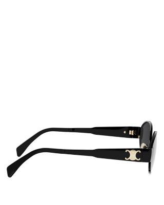 Metal Triomphe Oval Sunglasses, 54mm