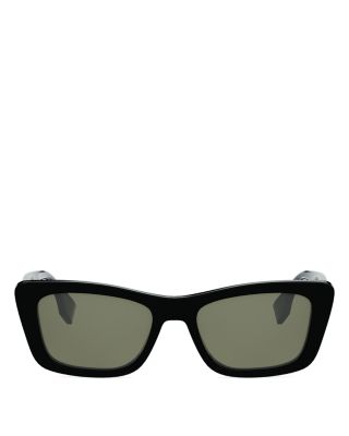 Lettering Geometric Sunglasses, 53mm