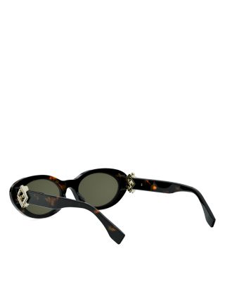 FF Diamonds Oval Sunglasses, 53mm