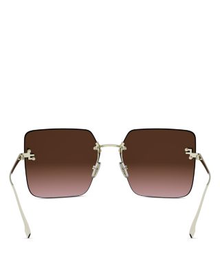 First Crystal Geometric Sunglasses, 59mm