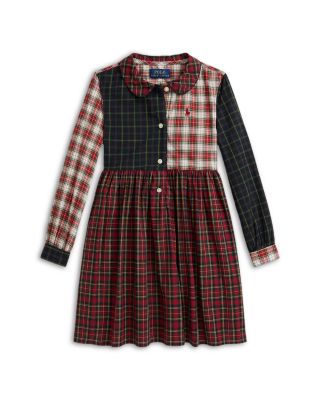 Girls' Plaid Cotton Poplin Shirtdress - Little Kid, Big Kid