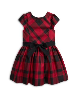 Girls' Plaid Taffeta Dress - Big Kid