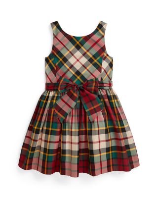 Girls' Plaid Taffeta Dress - Little Kid