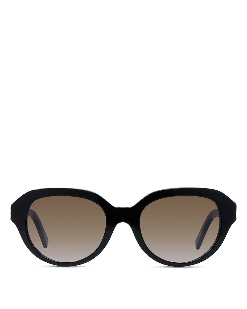 Givenchy 4g Gradient Round Sunglasses In Black