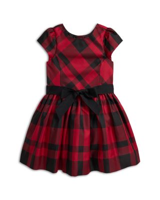 Girls' Plaid Taffeta Dress - Little Kid