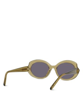 Slim Geometric Sunglasses, 54mm