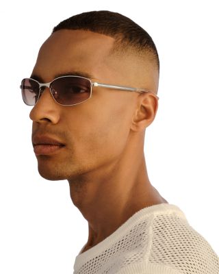 Star Beam Rectangular Sunglasses, 59mm