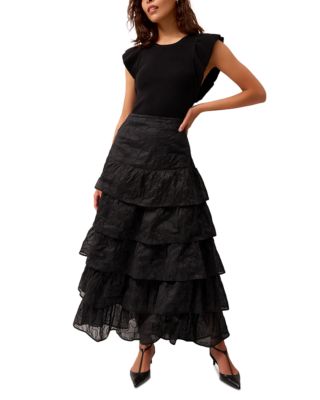 Rory Flutter Sleeve Ribbed Top