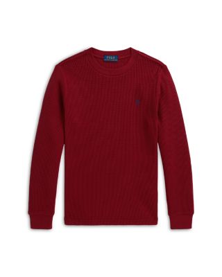 Boys' Waffle Knit Cotton Long Sleeve Tee - Little Kid