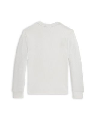 Boys' Waffle Knit Cotton Long Sleeve Tee - Big Kid