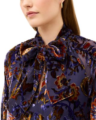 Kris Velvet Embroidered Maxi Dress