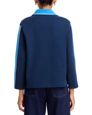 Punto Polo Collared Sweatshirt