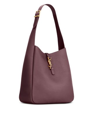 Le 5 A 7 Supple Large Shoulder Hobo Bag In Grained Leather