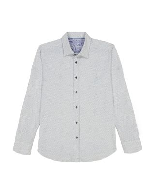 Asterik Knit Button Down Shirt