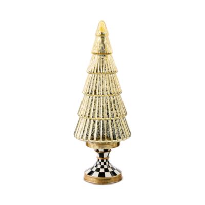 Courtly Noel Illuminated Glass Tree