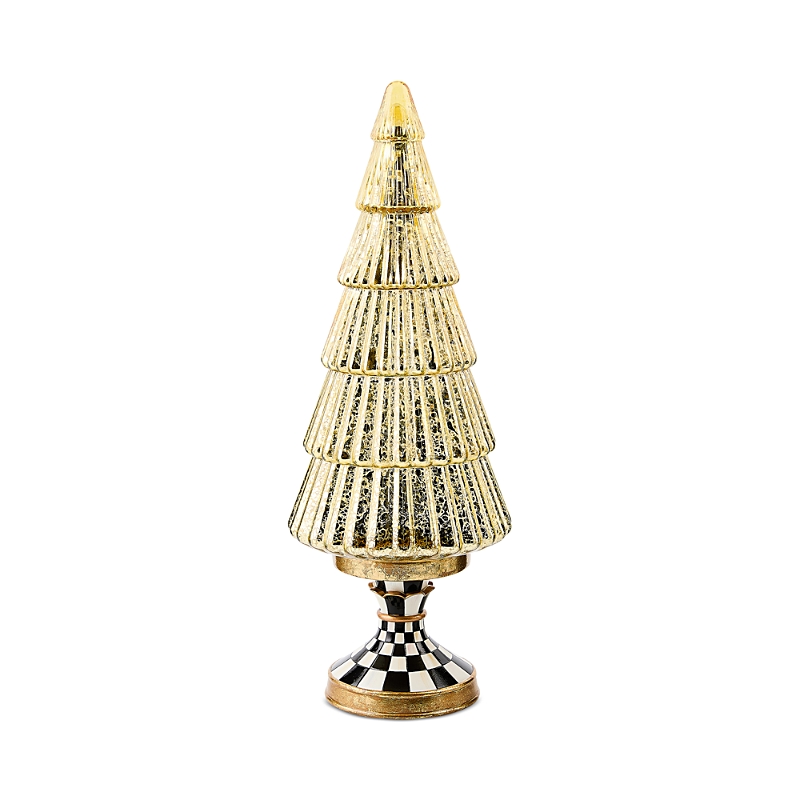 Mackenzie-childs Courtly Noel Illuminated Glass Tree In Gold
