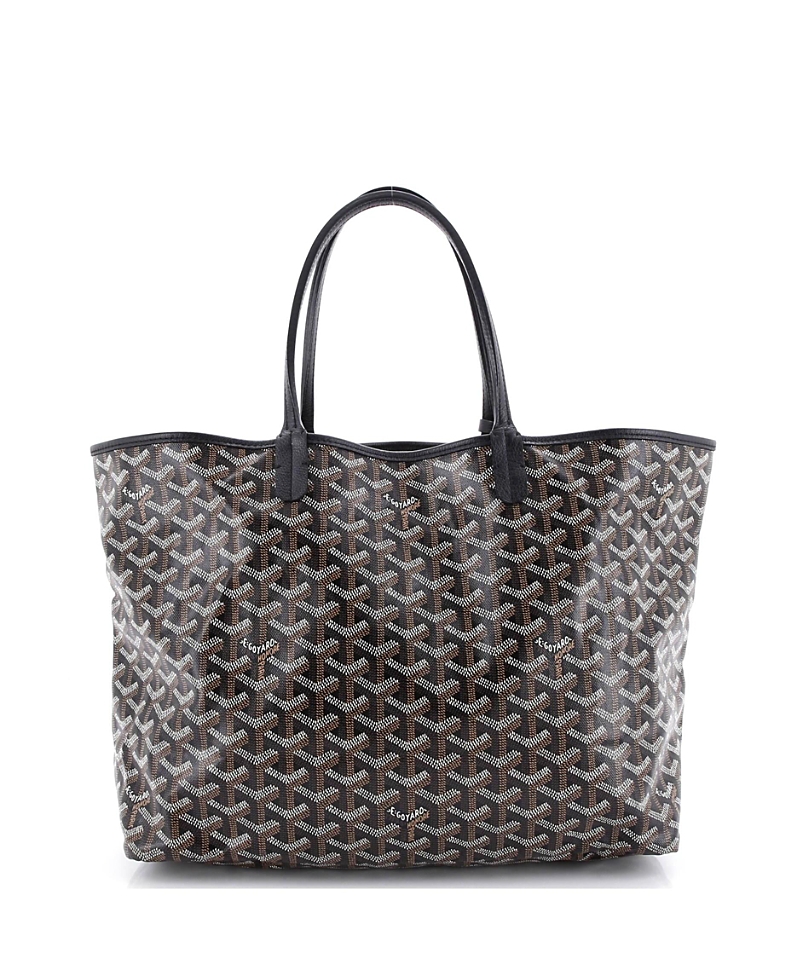Pre-owned Pre-owned Goyard Goyard Pm Saint Louis Tote Coated Canvas In Black