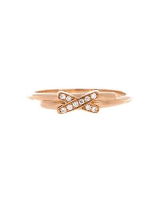 Pre-Owned Chaumet - Jeux De Liens Ring 18K Rose Gold with Diamonds
