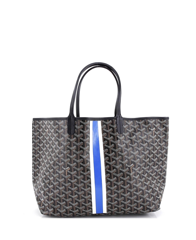 Pre-owned Pre-owned Goyard Goyard Gm Saint Louis Tote Printed Coated Canvas In Black