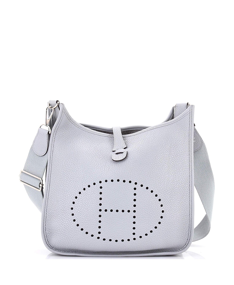Pre-owned Pre-owned Hermes Hermes Pm Evelyne Bag Gen Iii Clemence In Blue